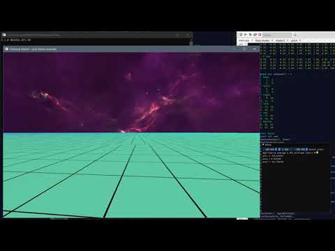 Galaxy skybox cubemap 4k texture + grid texture ground for modern OpenGL C++ version 3.3.0 core