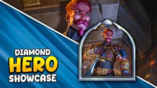 Hearthstone | Mathias Shaw (Diamond) Hero Skin Showcase: ALL Animations & Voicelines