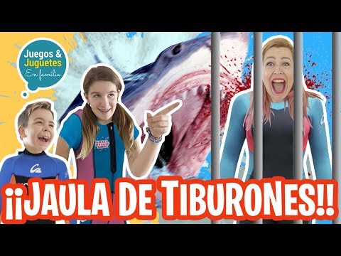 BROMA a FAMILIA CARAMELUCHI ¡Los metemos dentro de una JAULA DE TIBURONES // Familukis