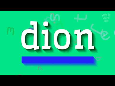 How to say "dion"! (High Quality Voices)