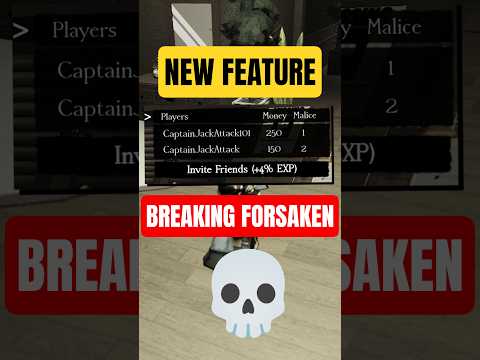 This NEW FEATURE is BREAKING Forsaken?! 💀 #forsaken #roblox #shorts