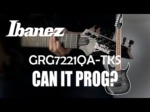 Ibanez GRG7221QA-7 stringFretboard 2020 - Black Sunburst image 12