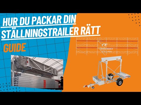 Packa ihop ställningssläpn