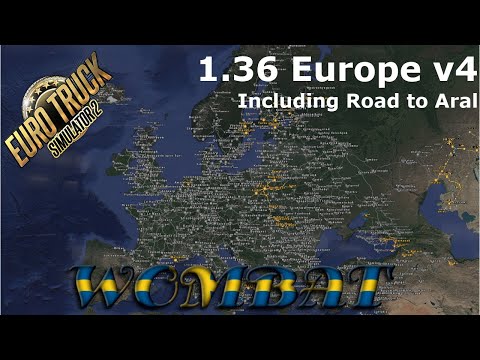 ETS2 1.36 - Promods 2.43 Europe Edition Map Combo v4, Road to Aral added and load time issue fixed!