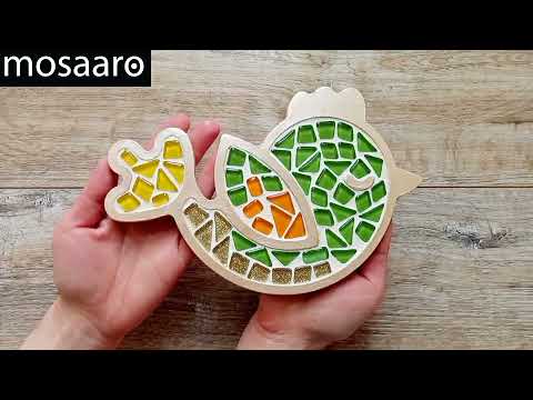 Набор для творчества Mosaaro Птичка стеклянная мозаика (MA1005)