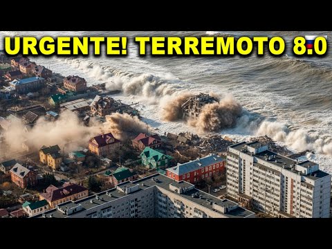 Brutal EARTHQUAKE in RUSSIA 8.0!! Giant waves devastate Russia's eastern coast
