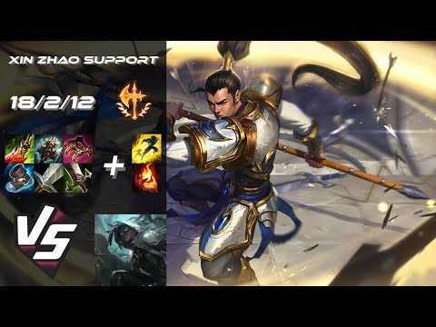 SUPPORT Xin Zhao vs Senna - EU Grandmaster Patch 14.17