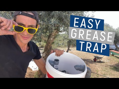 BUILDING A GREASE TRAP FOR THE KITCHEN SINK | Portuguese Permaculture Projects
