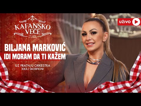 BILJANA MARKOVIC - IDI MORAM DA TI KAZEM | UZIVO | (ORK KIKA I SKORPIONI) | 2024 | KAFANSKO VECE