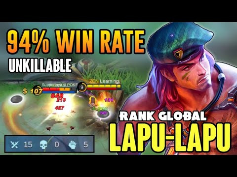94% WIN RATE! LAPU-LAPU BEST BUILD 2021 | TOP GLOBAL LAPU-LAPU GAMEPLAY | MOBILE LEGENDS✓