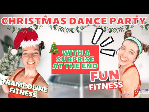 15 Minute Christmas Dance Workout - Holiday Theme Trampoline Workout