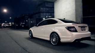 C63 AMG Coupe full throttle acceleration + Massive Burnout's