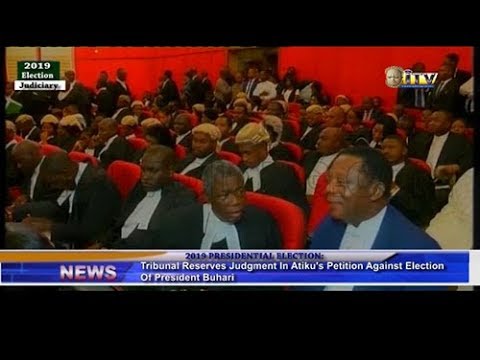 Tribunal reserves judgment in Atiku's petition against President Buhari's election