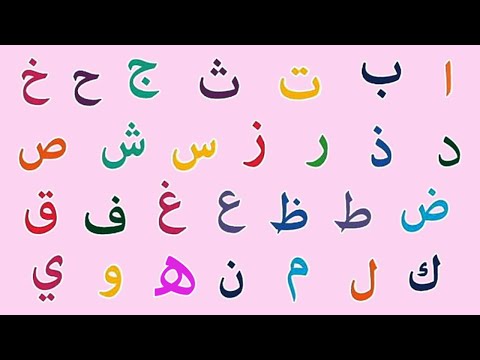 Learn Arabic Alphabets   Alif Ba Ta For Children     الحروف الهجائية العربية   Kidditube Arabic