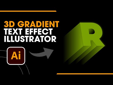 3D Gradient Text Effect Tutorial in Adobe Illustrator