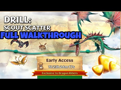 DRILL:SCOUT SCATTER Full Walkthrough - New Gauntlet Event - Dragons: Rise of Berk