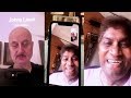 Anupam Kher Video Calls Johnny Lever During Quarantine