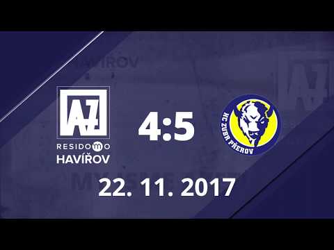 AZ Residomo Havířov - HC Zubr Přerov 4:5, 22.11.2017 sestřih utkání