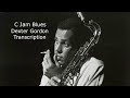 C Jam Blues-Dexter Gordon's ( Bb) transcription.  Transcribed by Carles Margarit