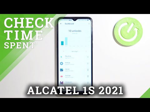 How to Check Number of Apps Opened Each Day in Alcatel 1S 2021?