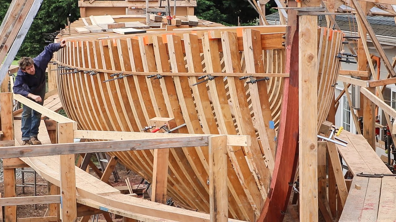 Boatbuilding - Lining-out for Planking (EP78)