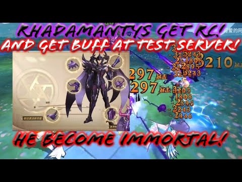 Saint Seiya: Awakening - Rhadamantys Repair Cloth and Skill buff at Test Server! He Become Immortal!