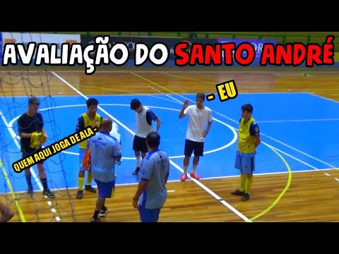 LEVEI MEU ATLETA NA PENEIRA DO SANTO ANDRÉ FUTSAL