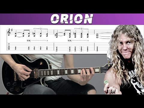 METALLICA - ORION (Guitar cover with TAB | Lesson)