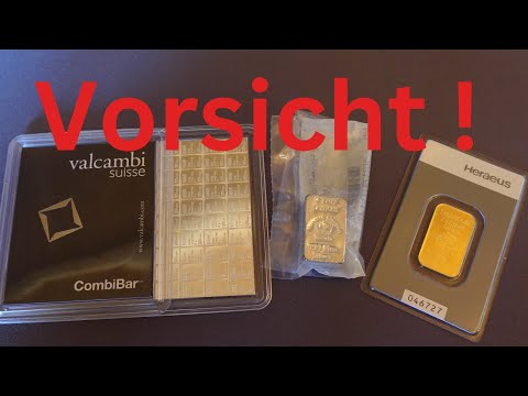 Vorsicht bei diesen Goldbarren und Silberbarren!