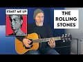 The Rolling Stones - Start Me Up - Acoustic guitar lesson￼ - 2022