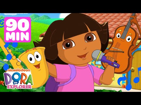Dora's Best Fiesta Scenes, Songs & Games! 💃 90 Minutes | Dora the Explorer | Dora & Friends
