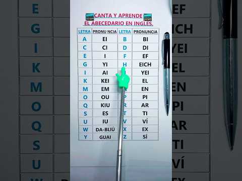 “Cómo Pronunciar el Abecedario en Inglés | Canta y Aprende Fácilmente” #aprenderinglesescuchando #en