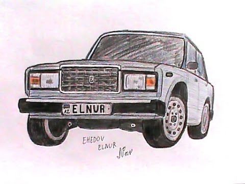 Нарисовать перед ваз 2107