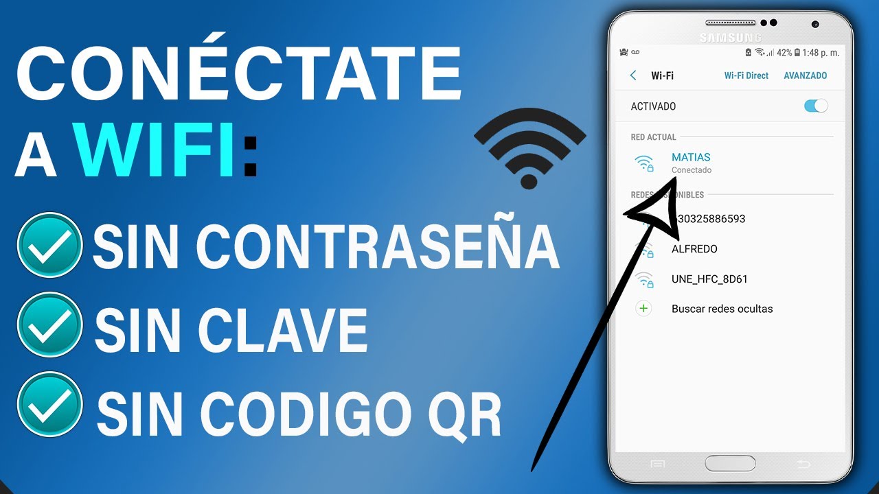 Como Conectarme a WIFI sin Contraseña, sin clave, Sin código QR - Conecta tu celular