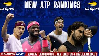 US OPEN SHAKES UP ATP RANKINGS! Alcaraz CRASHES OUT, Ben Shelton EXPLODES ! Zverev Rise !