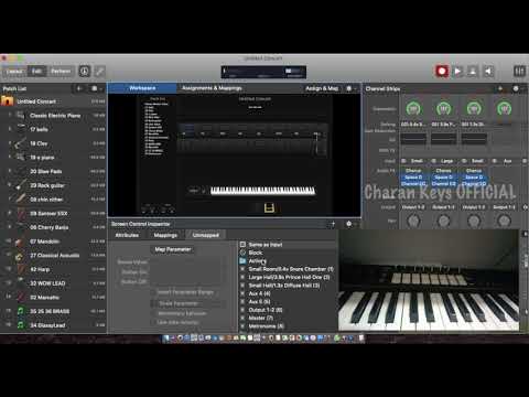 Assigning (Banking) Mainstage 3 Indian tones in midi keyboards // Charan Keys OFFICIAL
