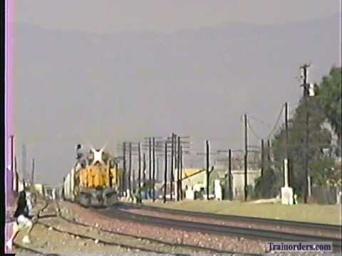 Classic Railroad Series 303 - UP 3497 West at Colton, CA February 9, 1990