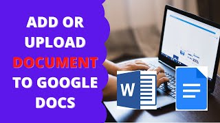 How to upload a document to google docs?