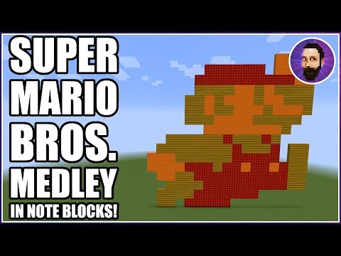 Super Mario Bros. Theme MEDLEY | Minecraft Note Block Song