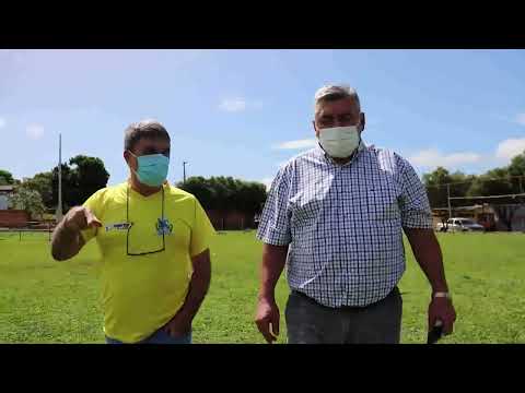 Prefeito Dr. Adilson dá início a reforma do campo de futebol do bairro Vila Maria