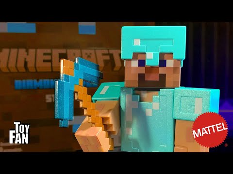 Mattel Creations Exclusive Minecraft Diamond Level Steve!