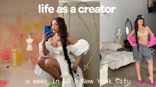 life as a creator  💌  solo trips to los angeles & new york city