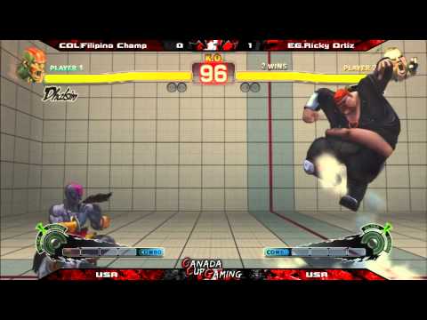 Filipino Champ vs Ricky Ortiz - Canada Cup Gaming 2012 SFIV