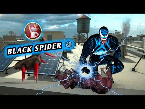 Black Spider Venom Superhero Alien - NS City Gangsters Gameplay