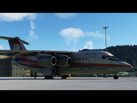 Flying the BAe146 from Rijeka to Kastela in Microsoft Flight Simulator