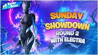 sunday showdown with electra round 2 vs rec triggy and gunfly luneze fortnite gameplay - umg fortnite sunday showdown bracket