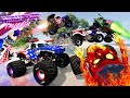 Monster Jam INSANE Racing, Freestyle and High Speed Jumps #47 | BeamNG Drive | Grave Digger