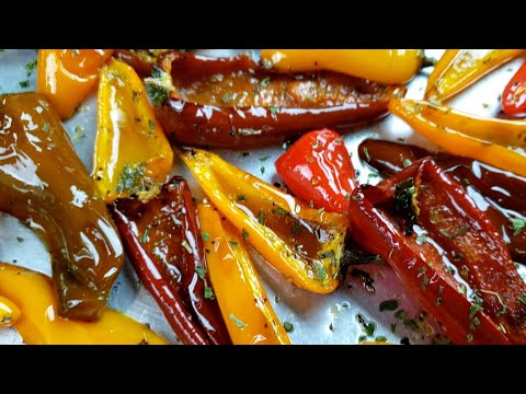 How To Make Roasted Sweet Bell Peppers | Roasted Sweet Bell Peppers Recipe