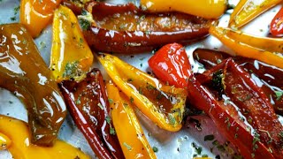 How To Make Roasted Sweet Bell Peppers | Roasted Sweet Bell Peppers Recipe