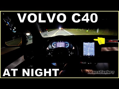 👉 AT NIGHT: Volvo C40 Recharge Twin AWD ULTIMATE - Interior & Exterior Lighting Overview EV